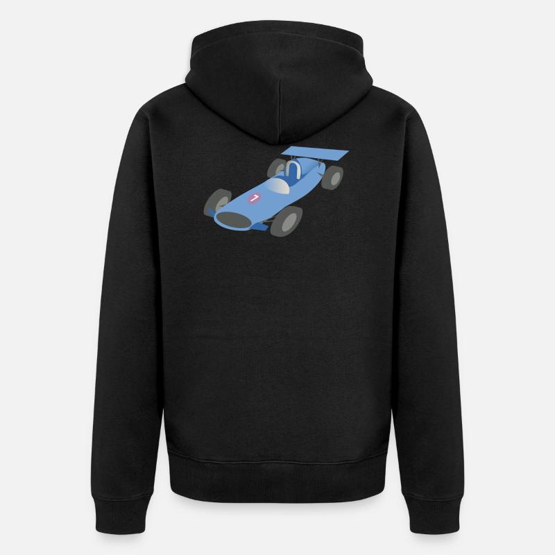 voiture de course - Veste à capuche bio Premium Unisexe - noir