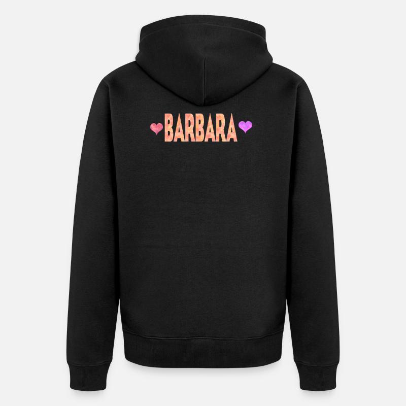Barbara - Veste à capuche bio Premium Unisexe - noir