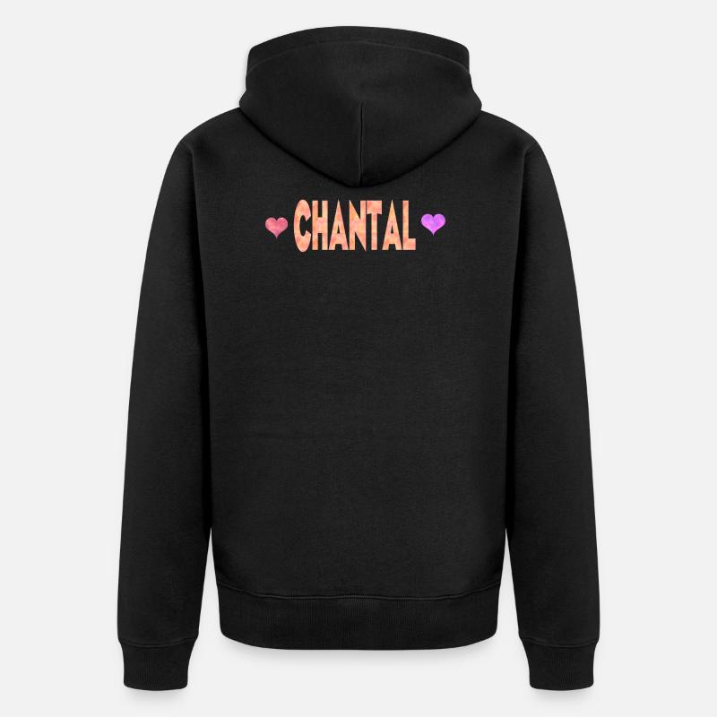 Chantal - Veste à capuche bio Premium Unisexe - noir