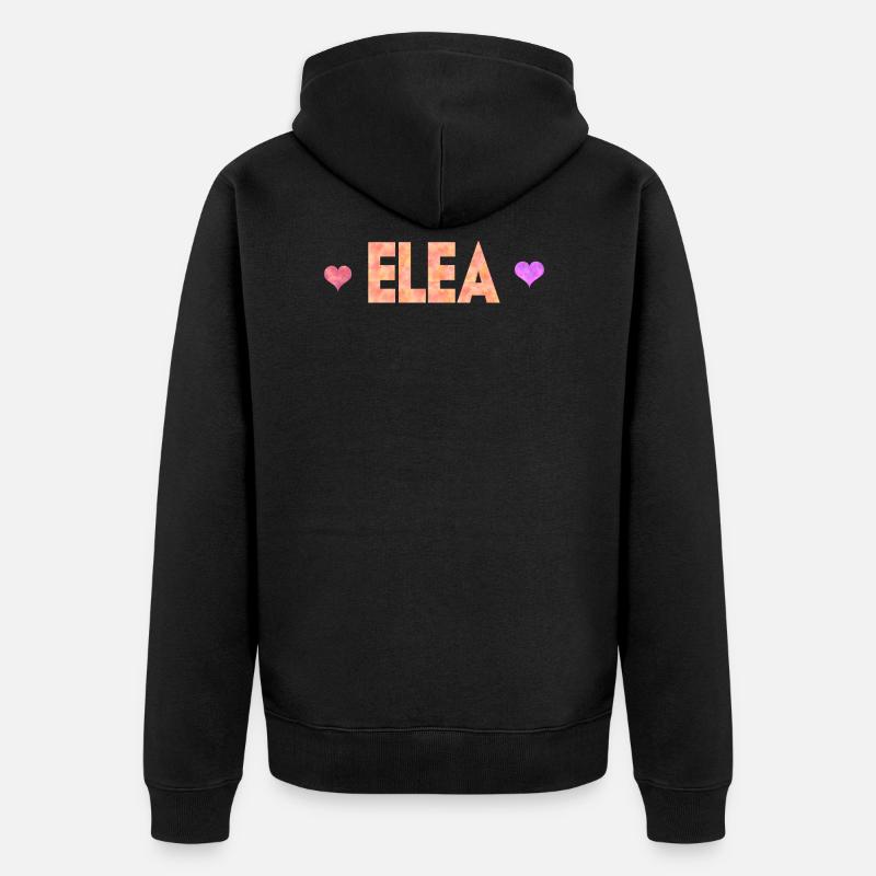 Elea - Veste à capuche bio Premium Unisexe - noir
