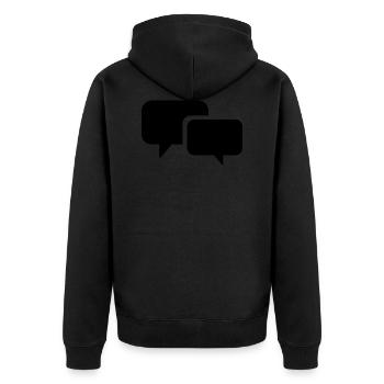 ballon - Veste à capuche bio Premium Unisexe - noir - Dos - Nico (187cm)