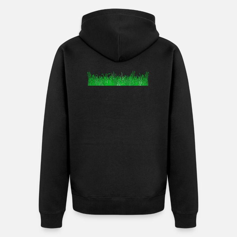 herbe - Veste à capuche bio Premium Unisexe - noir