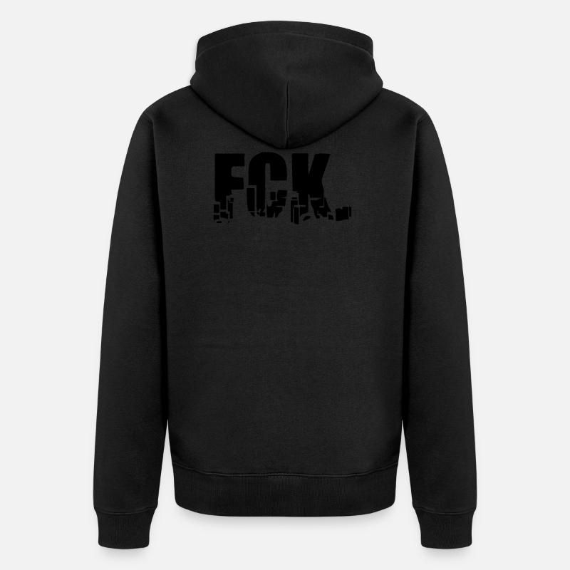 FCK. - Veste à capuche bio Premium Unisexe - noir