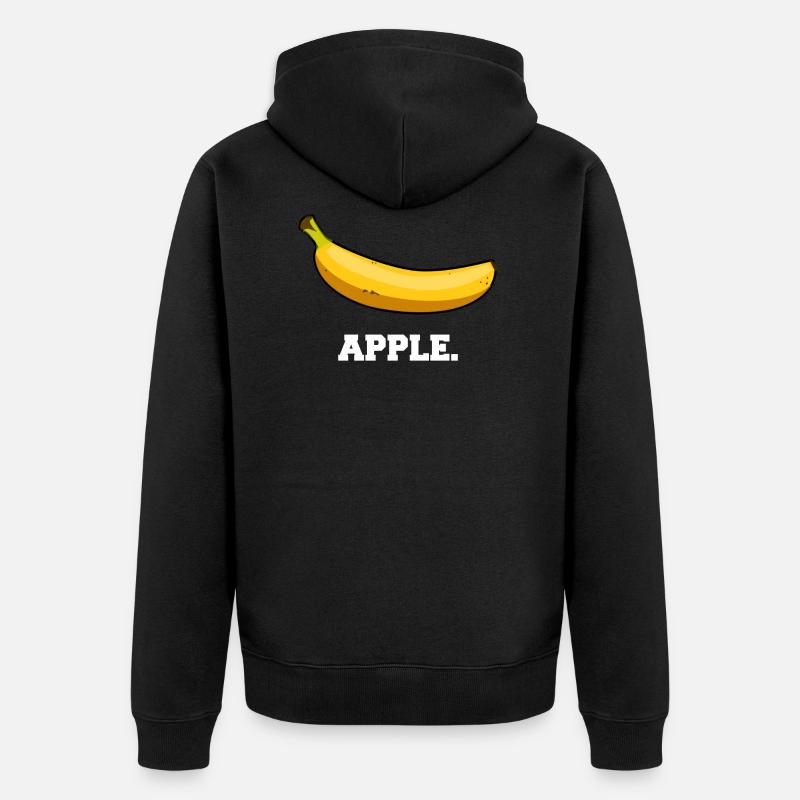 Apple T-shirt idée de cadeau de Noël drôle - Veste à capuche bio Premium Unisexe - noir