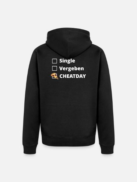 Cheatday - Unisex Premium Bio Zip Hoodie - Schwarz