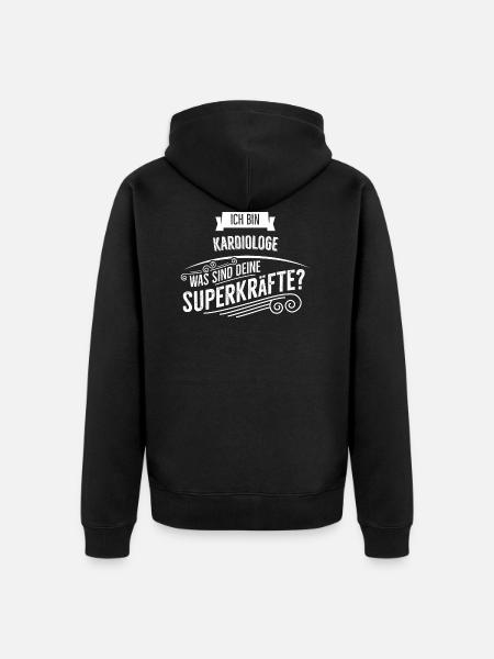 Kardiologe - Unisex Premium Bio Zip Hoodie - Schwarz