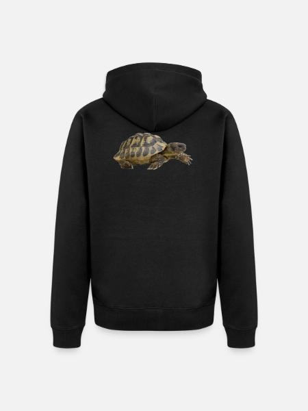 turtle schildkroete tiere animals9 - Unisex Premium Bio Zip Hoodie - Schwarz