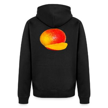 veggie Veggie mangue fruits18 - Veste à capuche bio Premium Unisexe - noir - Dos - Nico (187cm)