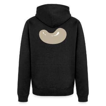 haricots légume légumes de haricots de vegetables12 - Veste à capuche bio Premium Unisexe - noir - Dos - Nico (187cm)