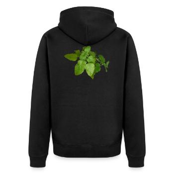 herbes thym romarin persil origan aneth - Veste à capuche bio Premium Unisexe - noir - Dos - Nico (187cm)
