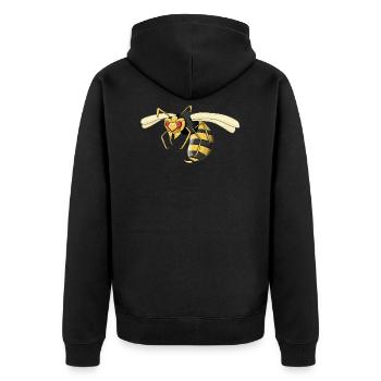guêpe - Veste à capuche bio Premium Unisexe - noir - Dos - Nico (187cm)