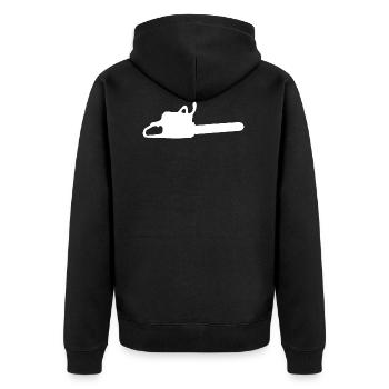 Tronçonneuse - Veste à capuche bio Premium Unisexe - noir - Dos - Nico (187cm)