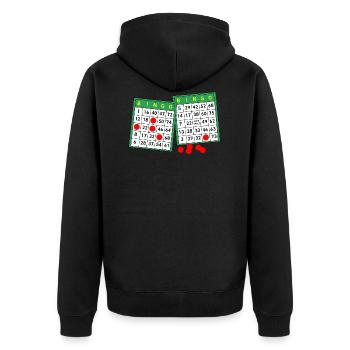 loto - Veste à capuche bio Premium Unisexe - noir - Dos - Nico (187cm)