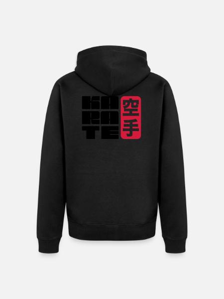 Karate - Unisex Premium Bio Zip Hoodie - Schwarz