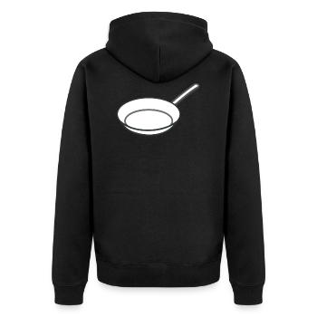 casserole - Veste à capuche bio Premium Unisexe - noir - Dos - Nico (187cm)