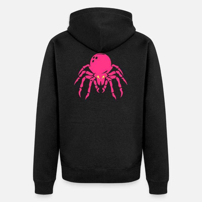 bowling araignee ballon - Veste à capuche bio Premium Unisexe - noir