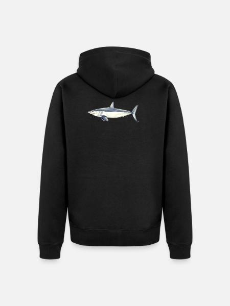 Shark Mako Marrajo - mako shark - requin - Unisex Premium Organic Zip Hoodie - black
