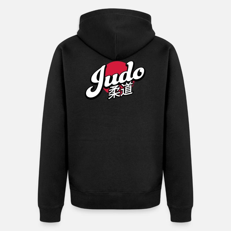 Judo - Unisex Premium Bio Zip Hoodie - Schwarz