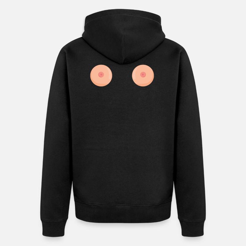 seins - Veste à capuche bio Premium Unisexe - noir