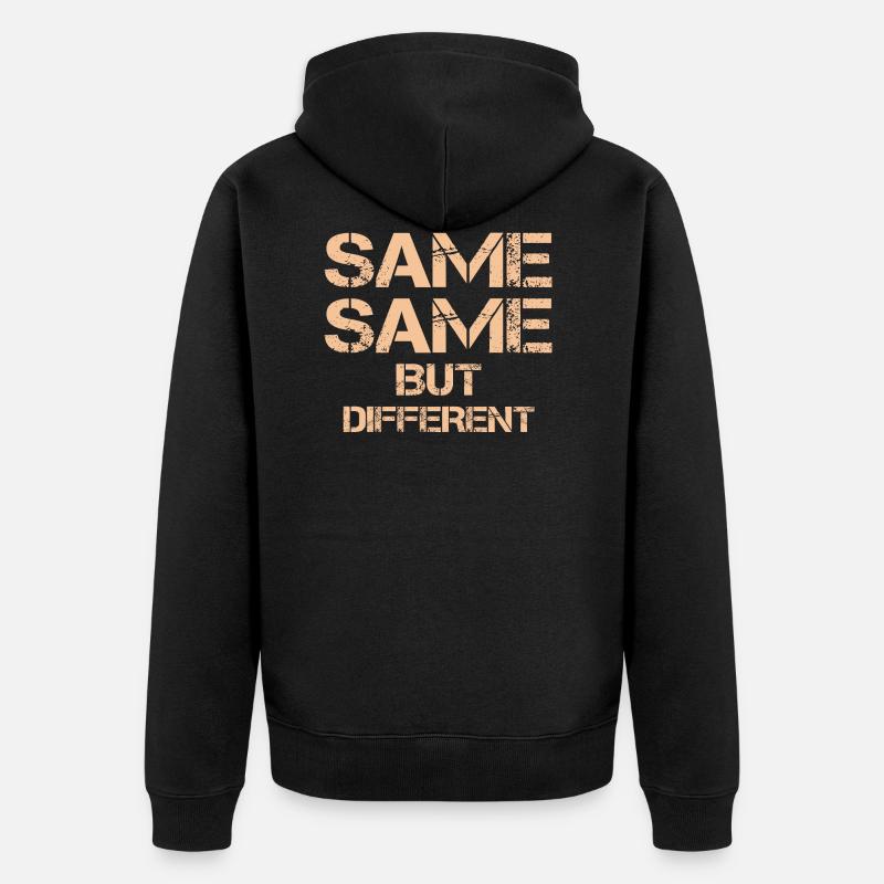 même mais différent même Thaïlande-Zit - Veste à capuche bio Premium Unisexe - noir