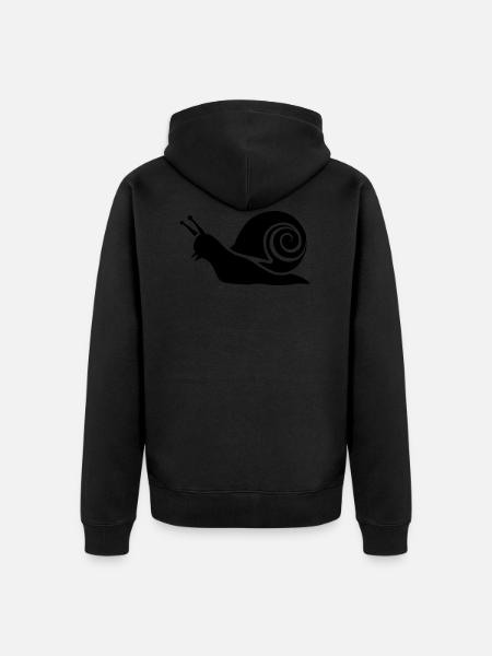 slug - Unisex Premium Organic Zip Hoodie - black