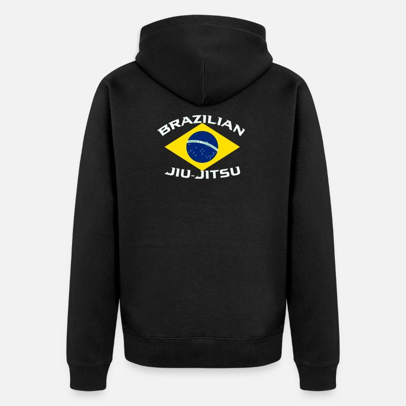 Jiu-jitsu - Veste à capuche bio Premium Unisexe - noir