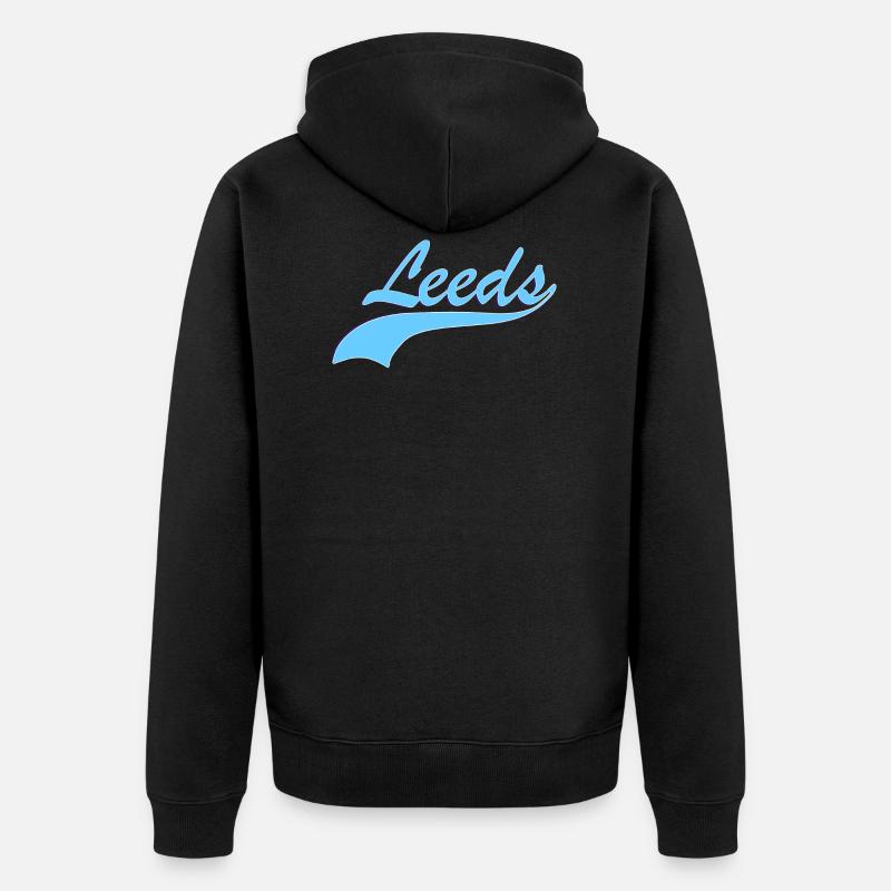 Leeds - Veste à capuche bio Premium Unisexe - noir