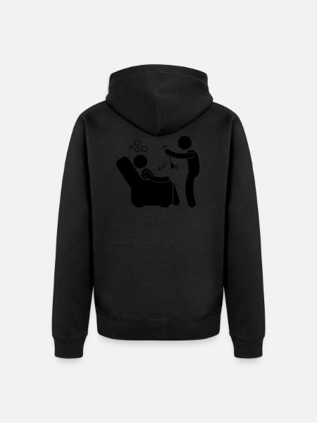 Hypnosis - Hypnotic - Unisex Premium Organic Zip Hoodie - black