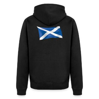 Drapeau écossais pour l’Ecosse - Veste à capuche bio Premium Unisexe - noir - Dos - Nico (187cm)