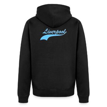 Liverpool - Veste à capuche bio Premium Unisexe - noir - Dos - Nico (187cm)