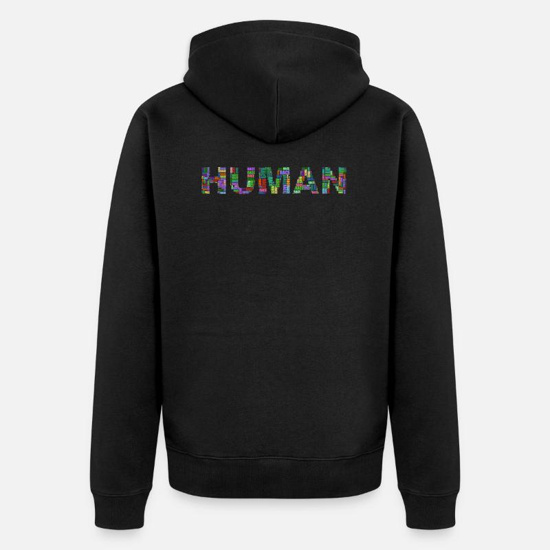 Human - Veste à capuche bio Premium Unisexe - noir