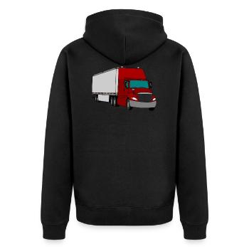 véhicules de camion camion camion construction lastkraftwagen3 - Veste à capuche bio Premium Unisexe - noir - Dos - Nico (187cm)