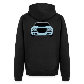 Voiture de voiture - Veste à capuche bio Premium Unisexe - noir - Dos - Nico (187cm)