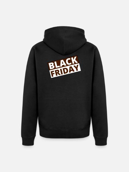 Black Friday - Unisex Premium Bio Zip Hoodie - Schwarz
