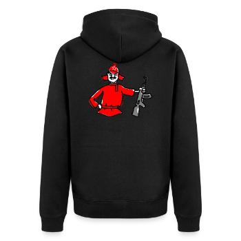 armée soldat soldat knight world a été la guerre mondiale59 - Veste à capuche bio Premium Unisexe - noir - Dos - Nico (187cm)