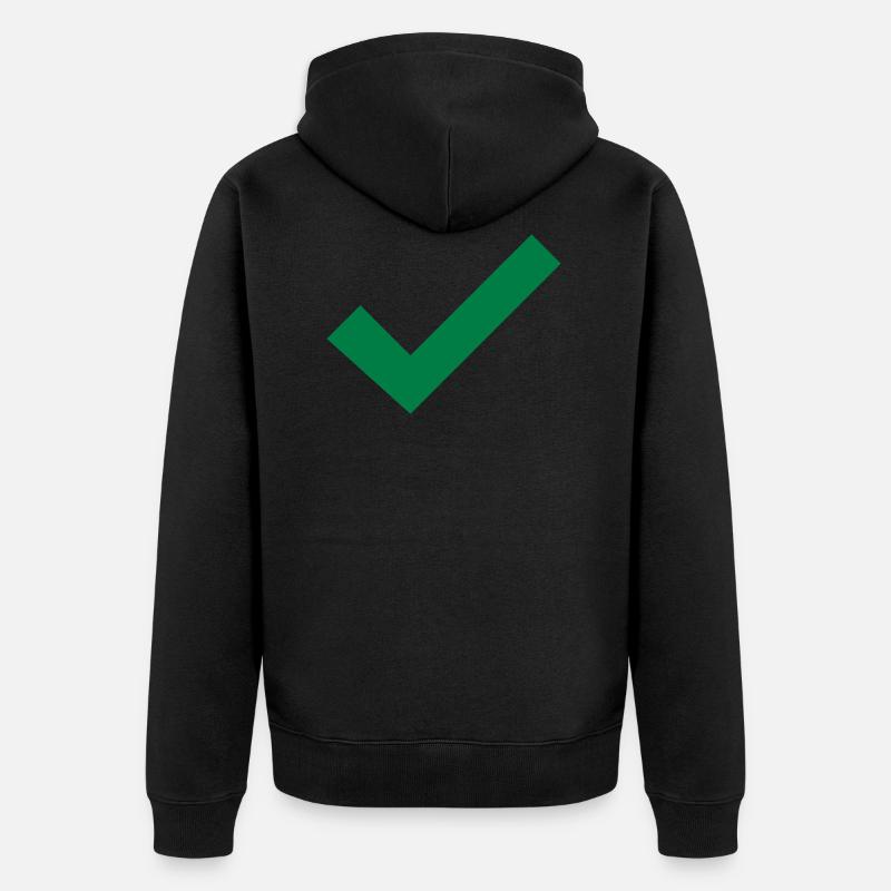 Crochet bonne idée cadeau vrai - Veste à capuche bio Premium Unisexe - noir
