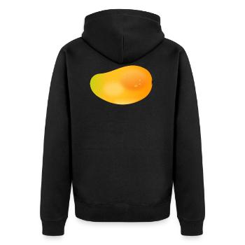 fruit mangue fruit nourriture saine idée cadeau frais - Veste à capuche bio Premium Unisexe - noir - Dos - Nico (187cm)