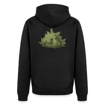 strauecher buesche shrubbery garten garden plants2 - Unisex Premium Bio Zip Hoodie - Schwarz - Hinten - Nico (187cm)