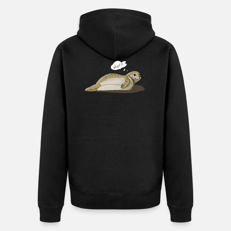 Robbe dit quoi?! - Veste à capuche bio Premium Unisexe - noir