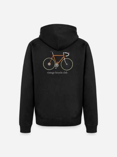 Vintage Bicycle Club - Premium økologisk unisex-hættejakke - sort