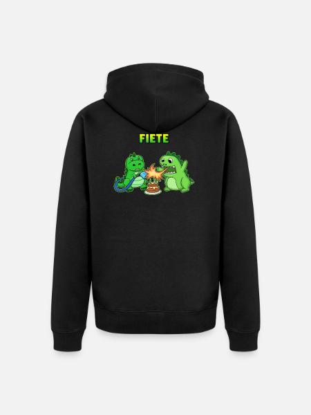 Fiete birthday gift - Unisex Premium Organic Zip Hoodie - black