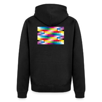 Couleurs - Veste à capuche bio Premium Unisexe - noir - Dos - Nico (187cm)