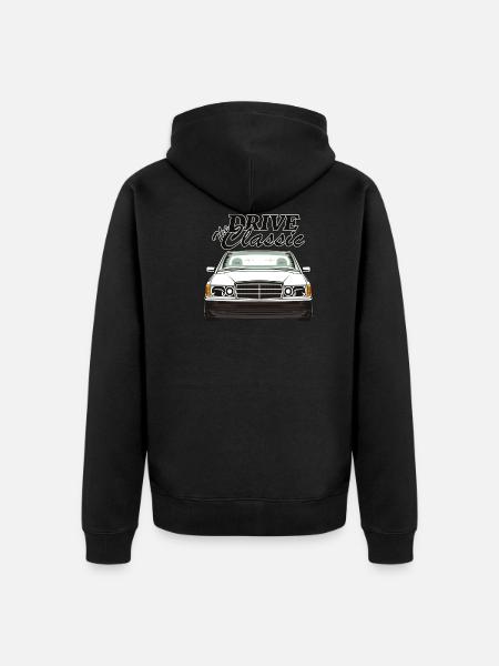 W201 190E drive the classic - Unisex Premium Organic Zip Hoodie - black