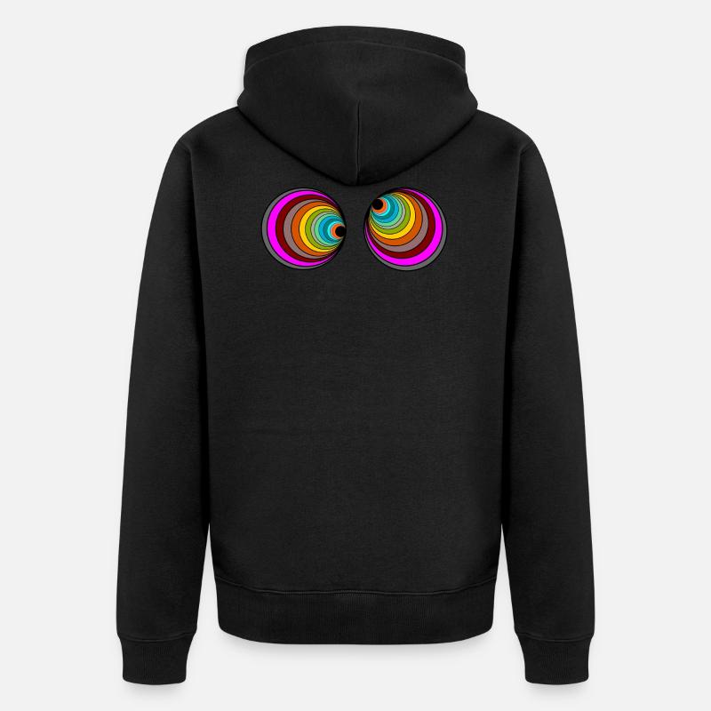 médicaments yeux - Veste à capuche bio Premium Unisexe - noir