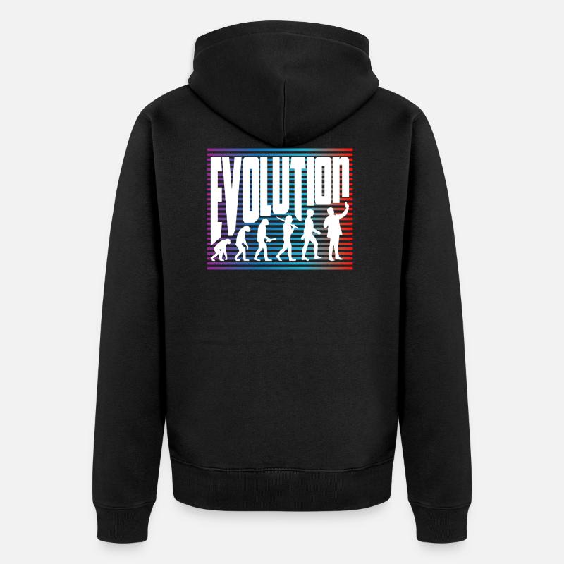 évolution - Veste à capuche bio Premium Unisexe - noir