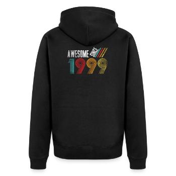 19e anniversaire de classe t-shirt de 1999 Cadeau - Veste à capuche bio Premium Unisexe - noir - Dos - Nico (187cm)