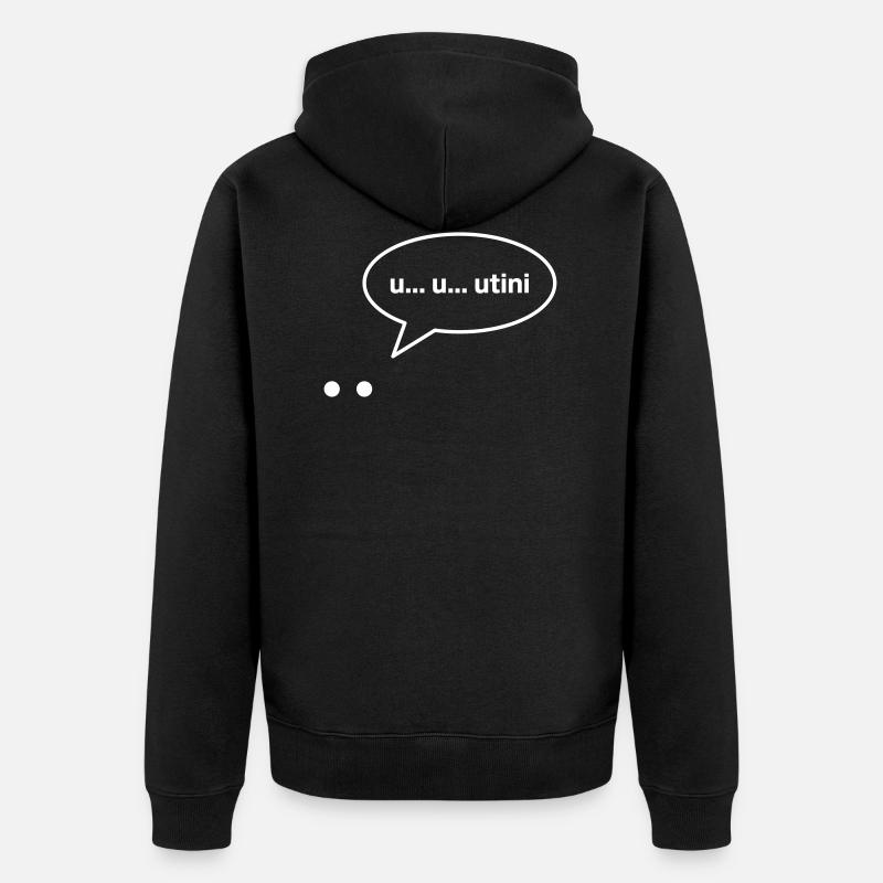 utini - Veste à capuche bio Premium Unisexe - noir