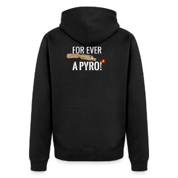 Pour toujours un feu d'artifice Pyro Nouvel An - Veste à capuche bio Premium Unisexe - noir - Dos - Nico (187cm)