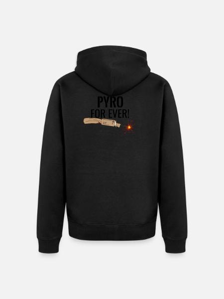 Pyro For Ever Black - Unisex Premium Organic Zip Hoodie - black