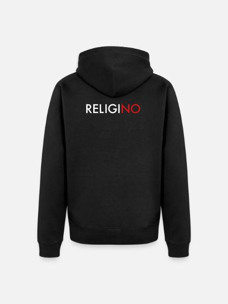 ReligiNO - Unisex Premium Organic Zip Hoodie - black